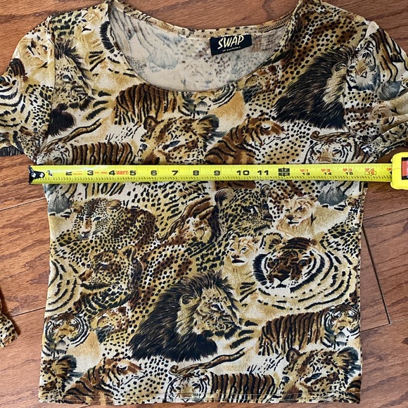 Swap Animal Pattern longsleeves blouse - Size Small - Picture 8 of 9